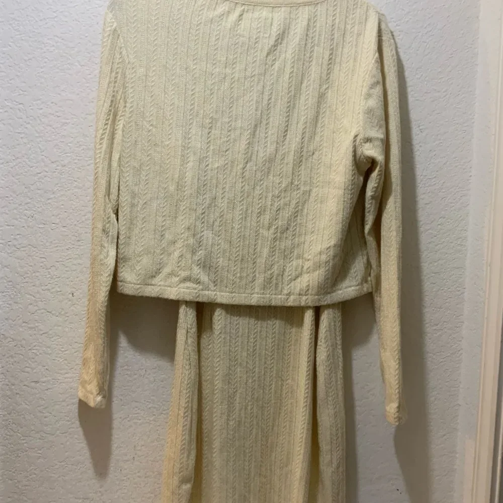 SAYLOR Tirzah Sweater Dress in Ivory XS - Picture 7 of 14